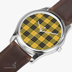 Scottish MacLeod of Lewis Ancient Watch Tartan Leather Strap Classic Plaid Watch Scottish Plaid Tartan Plaid - ScotsTee - scotstee.com