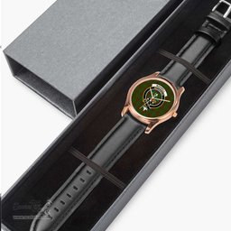 Scottish Maxwell Hunting Watch Tartan Crest Leather Strap Classic Plaid Watch Scottish Plaid Tartan Plaid - ScotsTee - scotstee.com