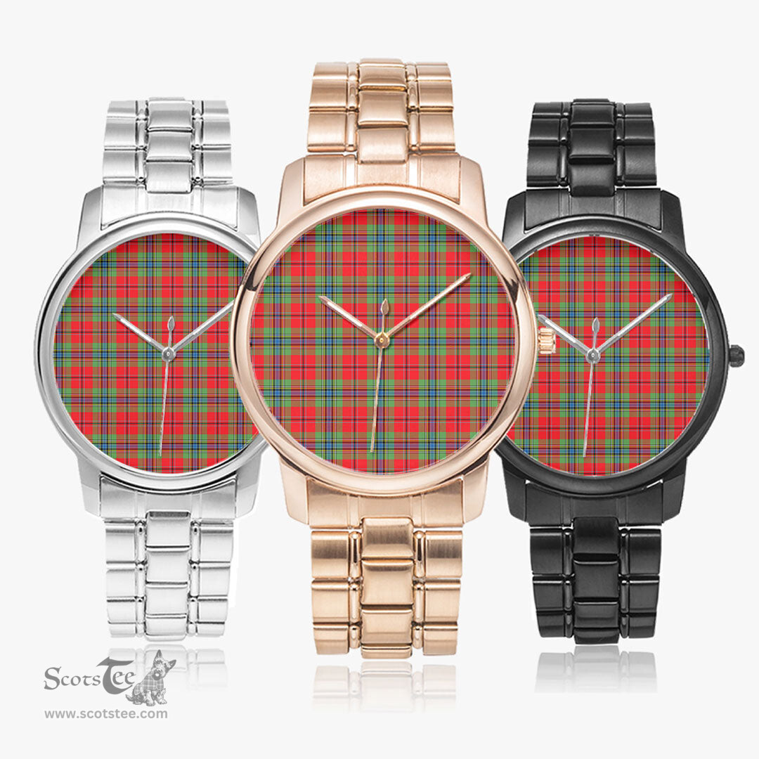 Scottish MacLean of Duart Modern Watch Tartan Folding Clasp Classic Plaid Watch Scottish Plaid Tartan Plaid - ScotsTee - scotstee.com