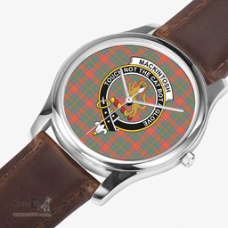 Scottish MacKintosh Hunting Ancient Watch Tartan Crest Leather Strap Classic Plaid Watch Scottish Plaid Tartan Plaid - ScotsTee - scotstee.com