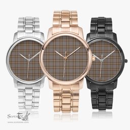 Scottish MacIntyre Hunting Weathered Watch Tartan Folding Clasp Classic Plaid Watch Scottish Plaid Tartan Plaid - ScotsTee - scotstee.com