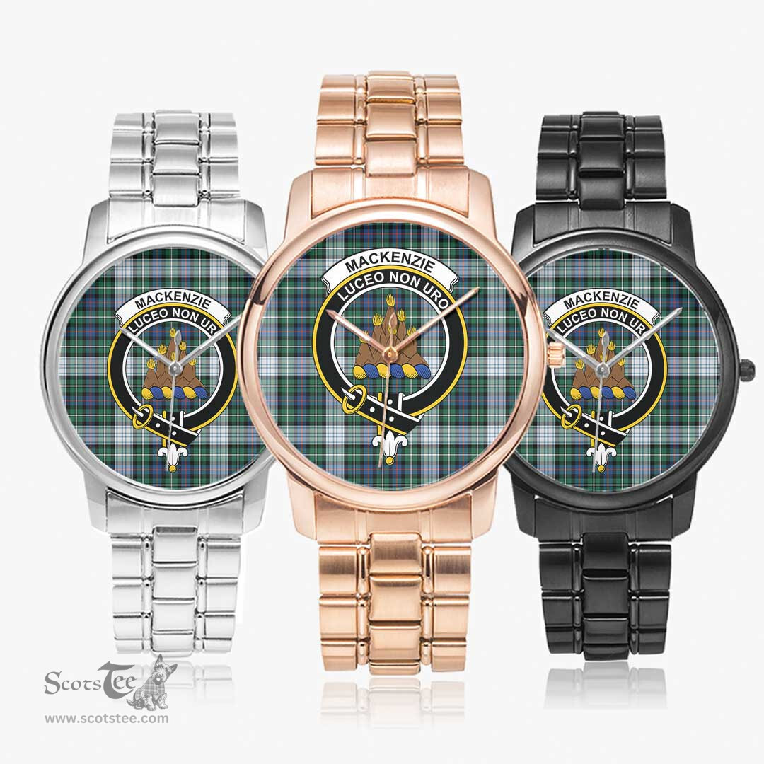 Scottish MacKenzie Dress Ancient Watch Tartan Crest Folding Clasp Classic Plaid Watch Scottish Plaid Tartan Plaid - ScotsTee - scotstee.com