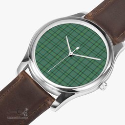 Scottish Ross Hunting Ancient Watch Tartan Leather Strap Classic Plaid Watch Scottish Plaid Tartan Plaid - ScotsTee - scotstee.com