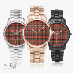 Scottish Stewart Royal Modern Watch Tartan Folding Clasp Classic Plaid Watch Scottish Plaid Tartan Plaid - ScotsTee - scotstee.com