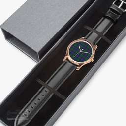 Scottish Sinclair Hunting Modern Watch Tartan Leather Strap Classic Plaid Watch Scottish Plaid Tartan Plaid - ScotsTee - scotstee.com
