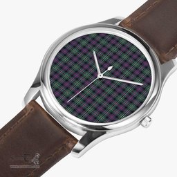 Scottish Rose Hunting Modern Watch Tartan Leather Strap Classic Plaid Watch Scottish Plaid Tartan Plaid - ScotsTee - scotstee.com