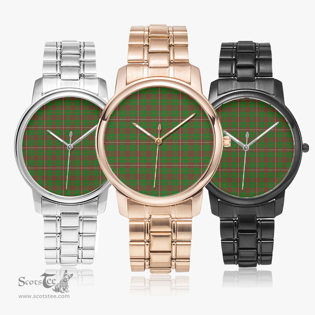 Scottish MacKinnon Hunting Modern Watch Tartan Folding Clasp Classic Plaid Watch Scottish Plaid Tartan Plaid - ScotsTee - scotstee.com