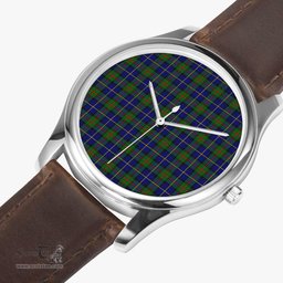 Scottish MacLeod of Harris Modern Watch Tartan Leather Strap Classic Plaid Watch Scottish Plaid Tartan Plaid - ScotsTee - scotstee.com
