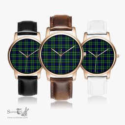 Scottish MacNeil of Colonsay Modern Watch Tartan Leather Strap Classic Plaid Watch Scottish Plaid Tartan Plaid - ScotsTee - scotstee.com