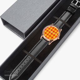 Scottish MacLeod of Raasay Watch Tartan Leather Strap Classic Plaid Watch Scottish Plaid Tartan Plaid - ScotsTee - scotstee.com