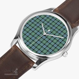 Scottish Melville Watch Tartan Leather Strap Classic Plaid Watch Scottish Plaid Tartan Plaid - ScotsTee - scotstee.com