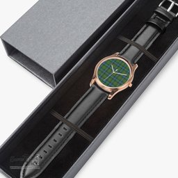 Scottish MacMillan Hunting Ancient Watch Tartan Leather Strap Classic Plaid Watch Scottish Plaid Tartan Plaid - ScotsTee - scotstee.com