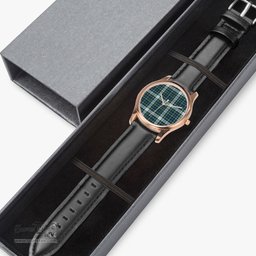 Scottish MacKenzie Dress Ancient Watch Tartan Leather Strap Classic Plaid Watch Scottish Plaid Tartan Plaid - ScotsTee - scotstee.com