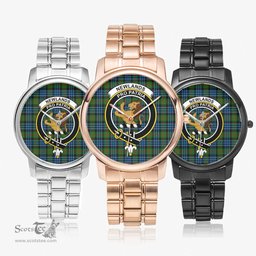 Scottish Newlands of Lauriston Watch Tartan Crest Folding Clasp Classic Plaid Watch Scottish Plaid Tartan Plaid - ScotsTee - scotstee.com