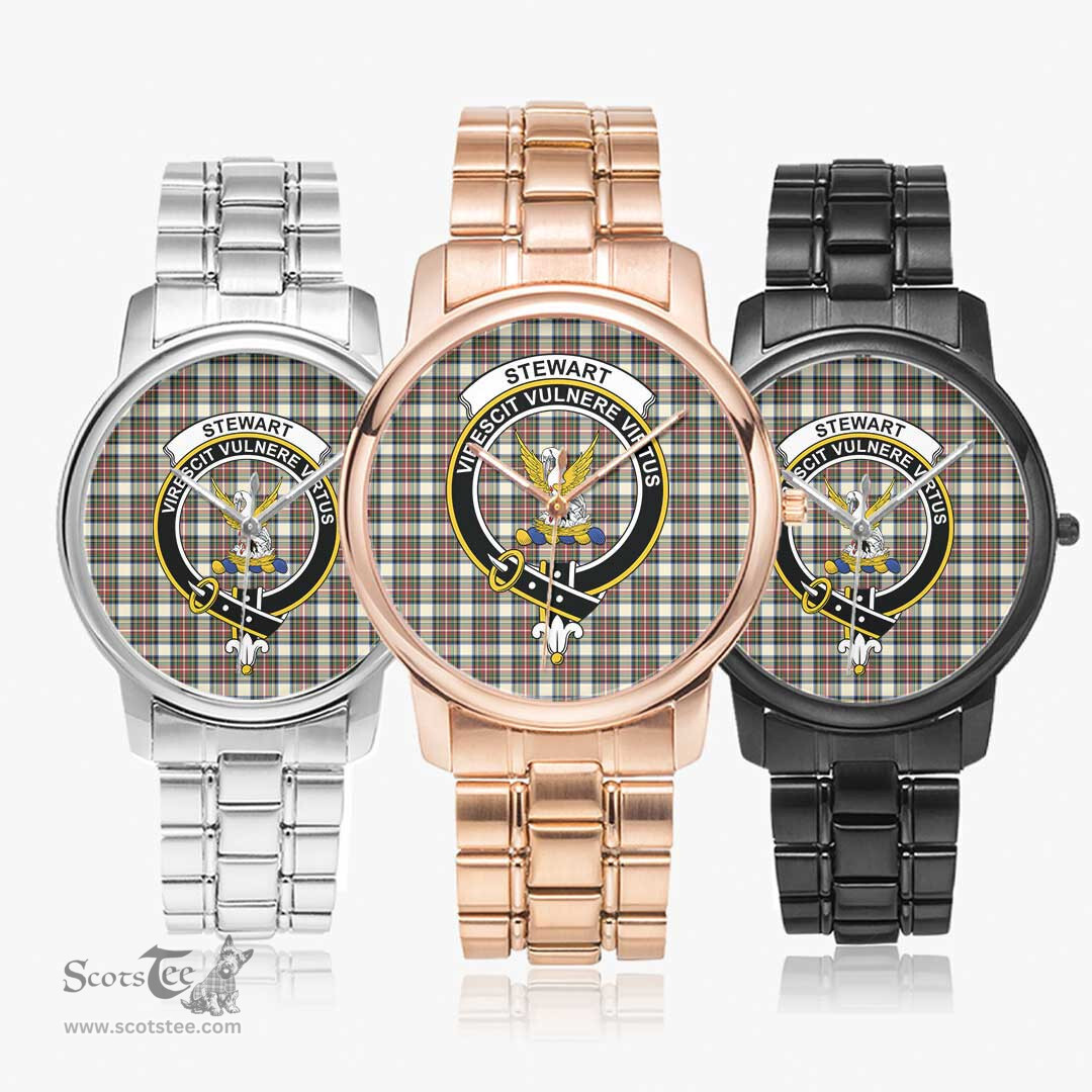 Scottish Stewart Dress Ancient Watch Tartan Crest Folding Clasp Classic Plaid Watch Scottish Plaid Tartan Plaid - ScotsTee - scotstee.com