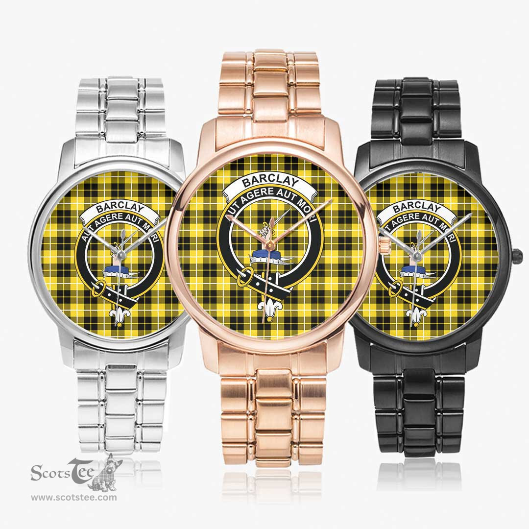 Scottish Barclay Dress Modern Watch Tartan Crest Folding Clasp Classic Plaid Watch Scottish Plaid Tartan Plaid - ScotsTee - scotstee.com