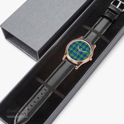 Scottish Barclay Hunting Ancient Watch Tartan Leather Strap Classic Plaid Watch Scottish Plaid Tartan Plaid - ScotsTee - scotstee.com