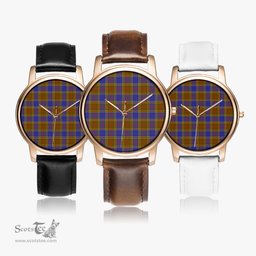 Scottish Balfour Modern Watch Tartan Leather Strap Classic Plaid Watch Scottish Plaid Tartan Plaid - ScotsTee - scotstee.com