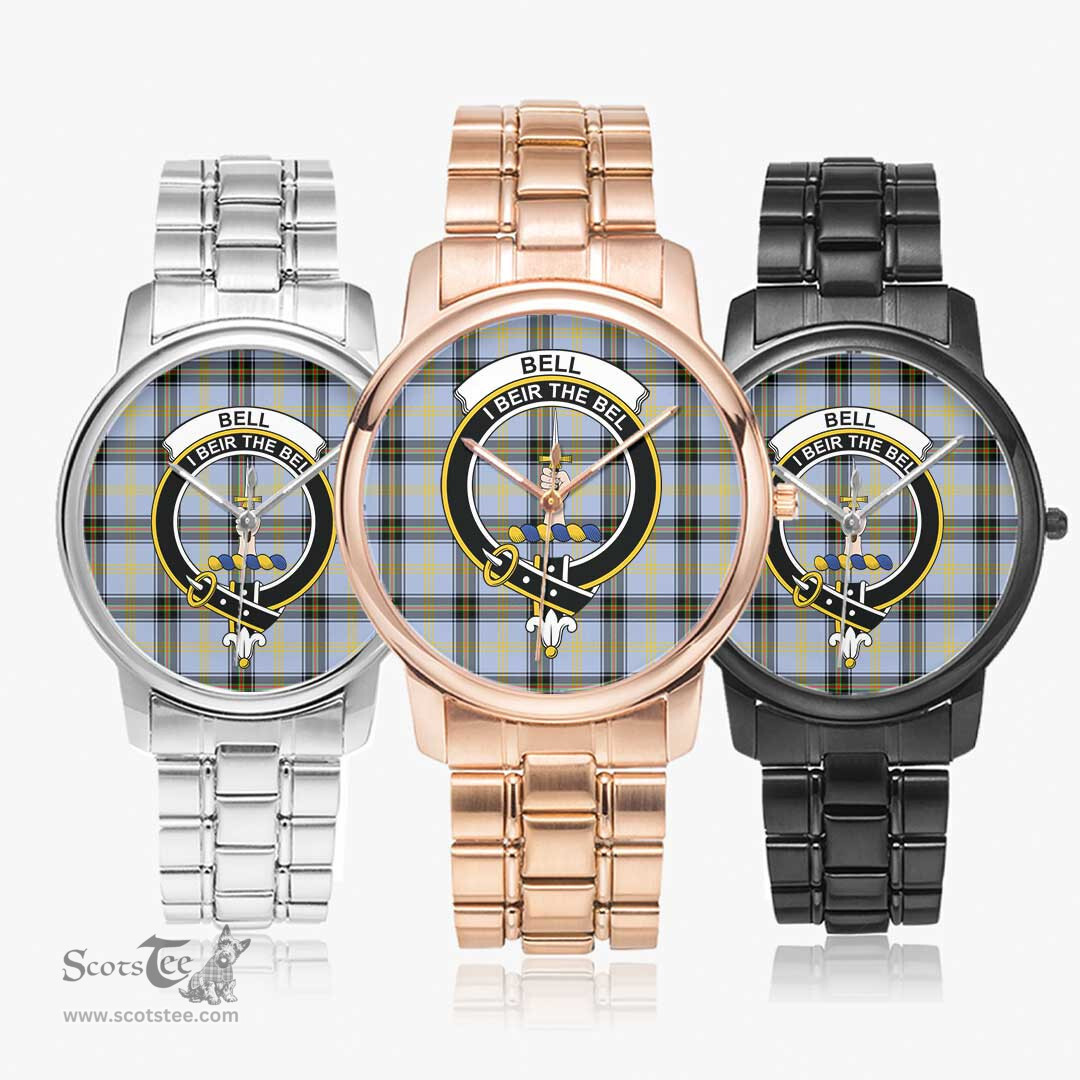 Scottish Bell of the Borders Watch Tartan Crest Folding Clasp Classic Plaid Watch Scottish Plaid Tartan Plaid - ScotsTee - scotstee.com