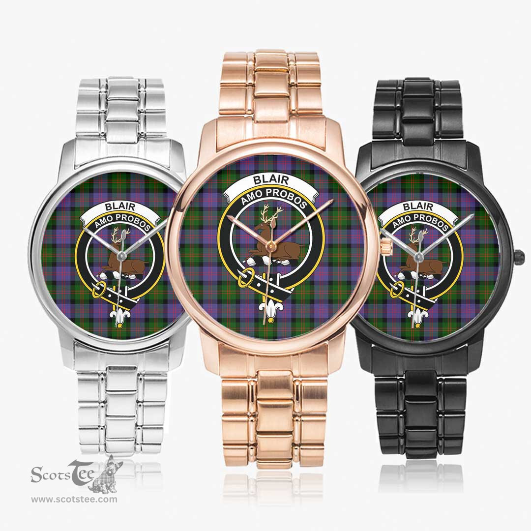 Scottish Blair Modern Watch Tartan Crest Folding Clasp Classic Plaid Watch Scottish Plaid Tartan Plaid - ScotsTee - scotstee.com