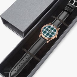 Scottish Campbell Dress Watch Tartan Leather Strap Classic Plaid Watch Scottish Plaid Tartan Plaid - ScotsTee - scotstee.com
