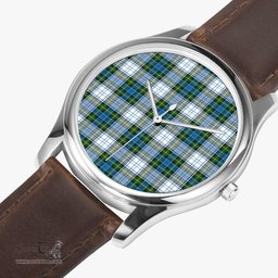 Scottish Campbell Dress Watch Tartan Leather Strap Classic Plaid Watch Scottish Plaid Tartan Plaid - ScotsTee - scotstee.com