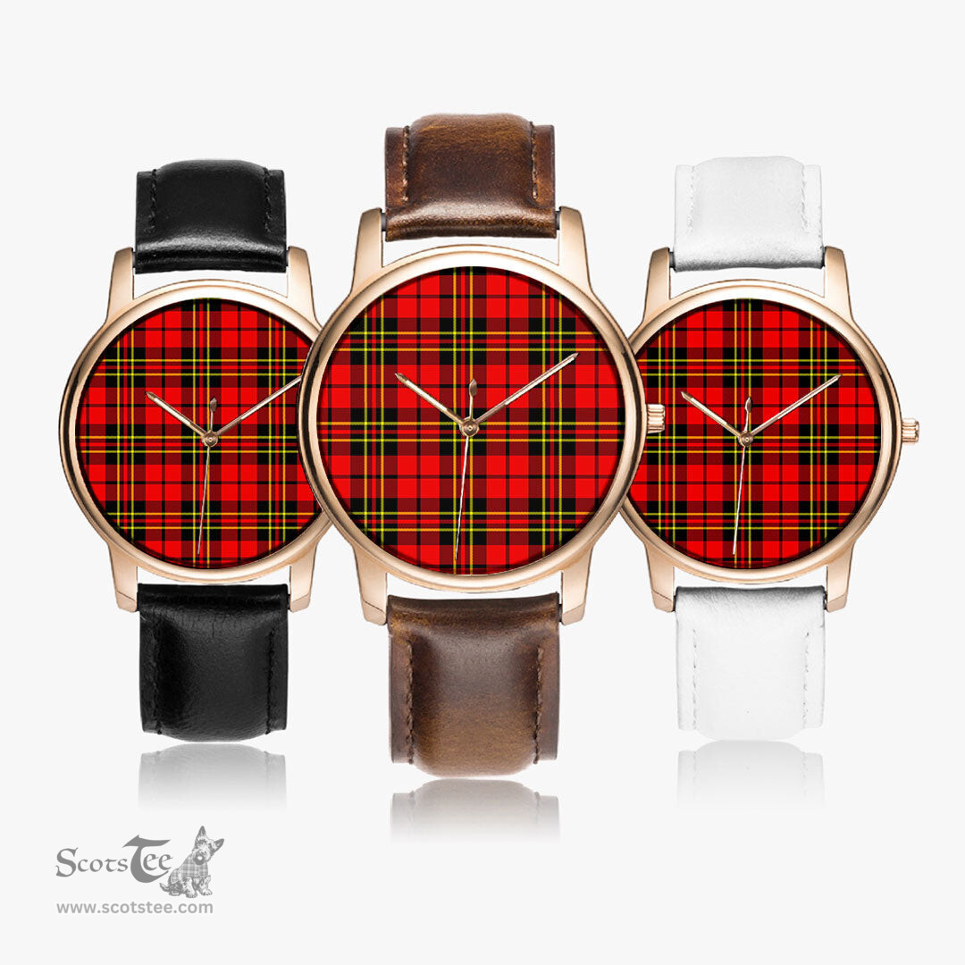 Scottish Brodie Modern Watch Tartan Leather Strap Classic Plaid Watch Scottish Plaid Tartan Plaid - ScotsTee - scotstee.com