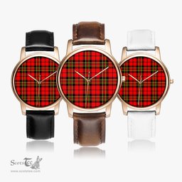 Scottish Brodie Modern Watch Tartan Leather Strap Classic Plaid Watch Scottish Plaid Tartan Plaid - ScotsTee - scotstee.com