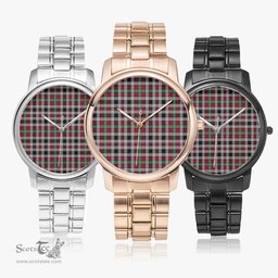 Scottish Borthwick Ancient Watch Tartan Folding Clasp Classic Plaid Watch Scottish Plaid Tartan Plaid - ScotsTee - scotstee.com