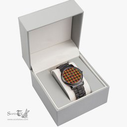 Scottish Buchanan Modern Watch Tartan Folding Clasp Classic Plaid Watch Scottish Plaid Tartan Plaid - ScotsTee - scotstee.com