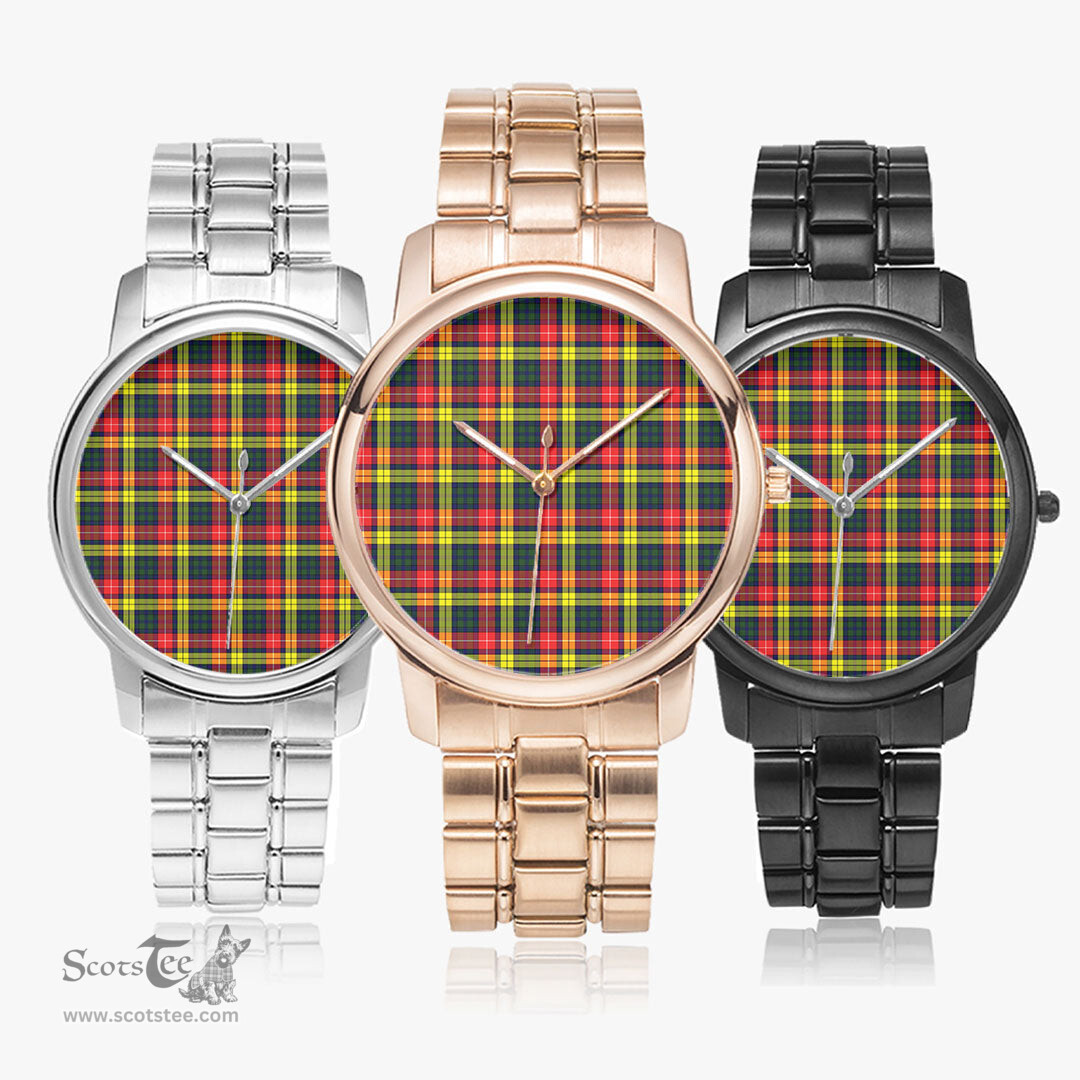 Scottish Buchanan Modern Watch Tartan Folding Clasp Classic Plaid Watch Scottish Plaid Tartan Plaid - ScotsTee - scotstee.com