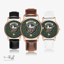 Scottish Cochrane Ancient Watch Tartan Crest Leather Strap Classic Plaid Watch Scottish Plaid Tartan Plaid - ScotsTee - scotstee.com