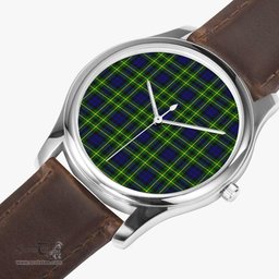 Scottish Campbell of Breadalbane Modern Watch Tartan Leather Strap Classic Plaid Watch Scottish Plaid Tartan Plaid - ScotsTee - scotstee.com