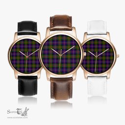 Scottish Cameron of Erracht Modern Watch Tartan Leather Strap Classic Plaid Watch Scottish Plaid Tartan Plaid - ScotsTee - scotstee.com