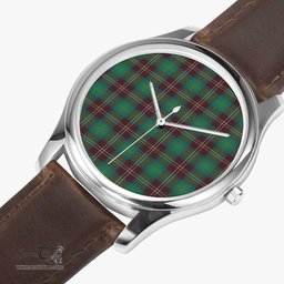 Scottish Chisholm Hunting Ancient Watch Tartan Leather Strap Classic Plaid Watch Scottish Plaid Tartan Plaid - ScotsTee - scotstee.com