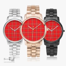 Scottish Burnett Modern Watch Tartan Folding Clasp Classic Plaid Watch Scottish Plaid Tartan Plaid - ScotsTee - scotstee.com