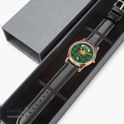 Scottish Campbell of Breadalbane Ancient Watch Tartan Crest Leather Strap Classic Plaid Watch Scottish Plaid Tartan Plaid - ScotsTee - scotstee.com