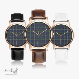 Scottish Campbell Argyll Modern Watch Tartan Leather Strap Classic Plaid Watch Scottish Plaid Tartan Plaid - ScotsTee - scotstee.com
