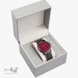 Scottish Cameron of Lochiel Modern Watch Tartan Folding Clasp Classic Plaid Watch Scottish Plaid Tartan Plaid - ScotsTee - scotstee.com