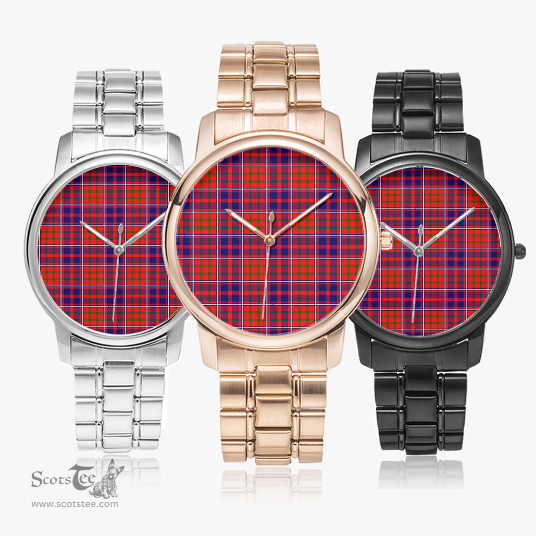 Scottish Cameron of Lochiel Modern Watch Tartan Folding Clasp Classic Plaid Watch Scottish Plaid Tartan Plaid - ScotsTee - scotstee.com