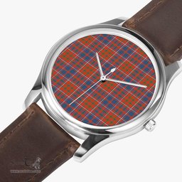 Scottish Cameron of Lochiel Ancient Watch Tartan Leather Strap Classic Plaid Watch Scottish Plaid Tartan Plaid - ScotsTee - scotstee.com