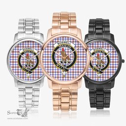 Scottish Boswell Modern Watch Tartan Crest Folding Clasp Classic Plaid Watch Scottish Plaid Tartan Plaid - ScotsTee - scotstee.com