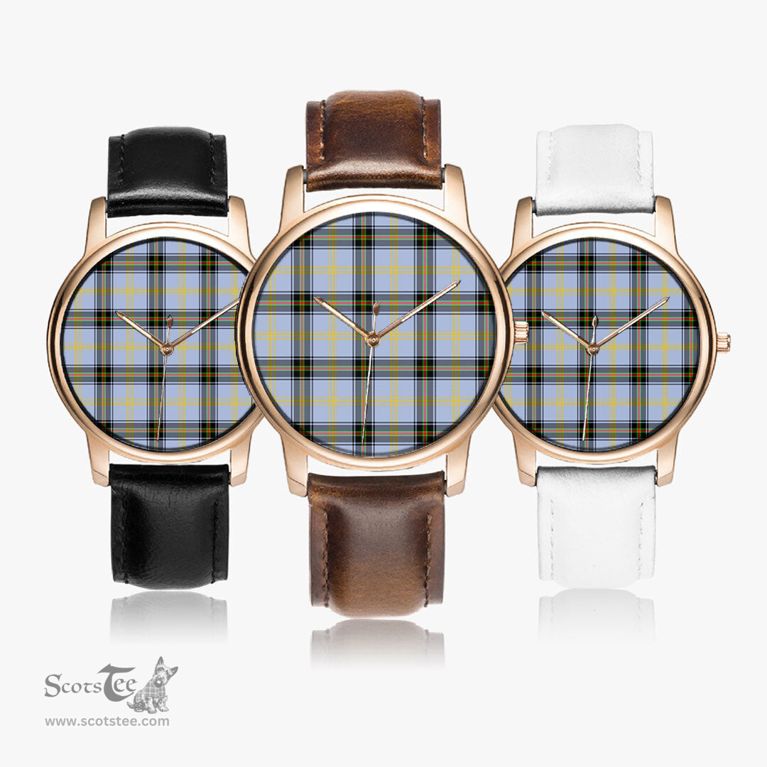Scottish Bell of the Borders Watch Tartan Leather Strap Classic Plaid Watch Scottish Plaid Tartan Plaid - ScotsTee - scotstee.com