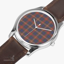 Scottish Fraser Hunting Modern Watch Tartan Leather Strap Classic Plaid Watch Scottish Plaid Tartan Plaid - ScotsTee - scotstee.com