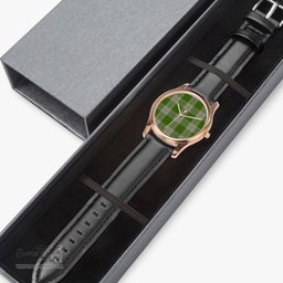 Scottish Cunningham Dress Green Dancers Watch Tartan Leather Strap Classic Plaid Watch Scottish Plaid Tartan Plaid - ScotsTee - scotstee.com