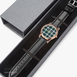 Scottish Gordon Dress Ancient Watch Tartan Leather Strap Classic Plaid Watch Scottish Plaid Tartan Plaid - ScotsTee - scotstee.com