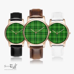 Scottish Galloway District Watch Tartan Leather Strap Classic Plaid Watch Scottish Plaid Tartan Plaid - ScotsTee - scotstee.com