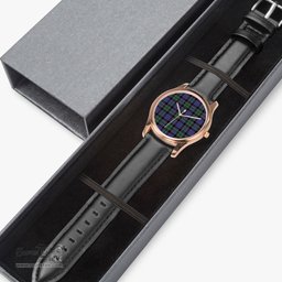Scottish Fletcher Modern Watch Tartan Leather Strap Classic Plaid Watch Scottish Plaid Tartan Plaid - ScotsTee - scotstee.com