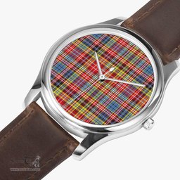 Scottish Drummond of Strathallan Watch Tartan Leather Strap Classic Plaid Watch Scottish Plaid Tartan Plaid - ScotsTee - scotstee.com