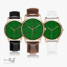 Scottish Don (Tribe-of-Mar) Watch Tartan Leather Strap Classic Plaid Watch Scottish Plaid Tartan Plaid - ScotsTee - scotstee.com